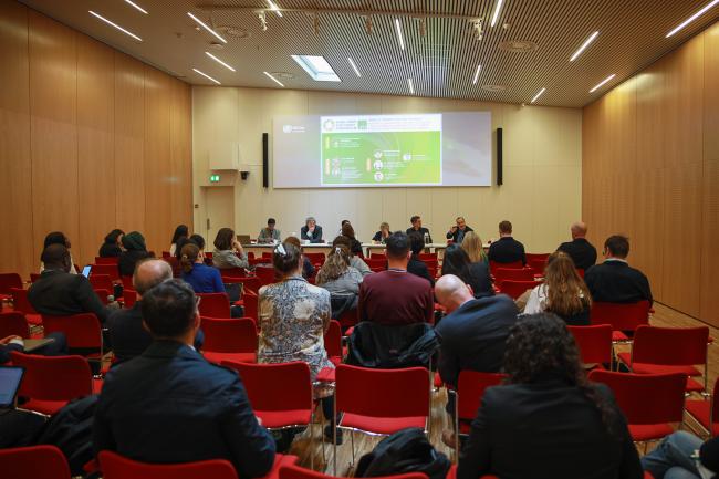 View of the room during the session