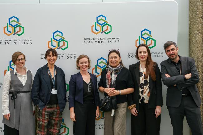The IISD/ENB team: Anna Dubrova; Maria Gutierrez; Jen Allan; Elaine Limjoco; Noémie Laurens; and Mike Muzurakis