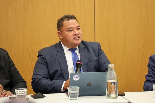 Maina Vakafua Talia, Minister of Home Affairs, Climate Change and Environment, Tuvalu