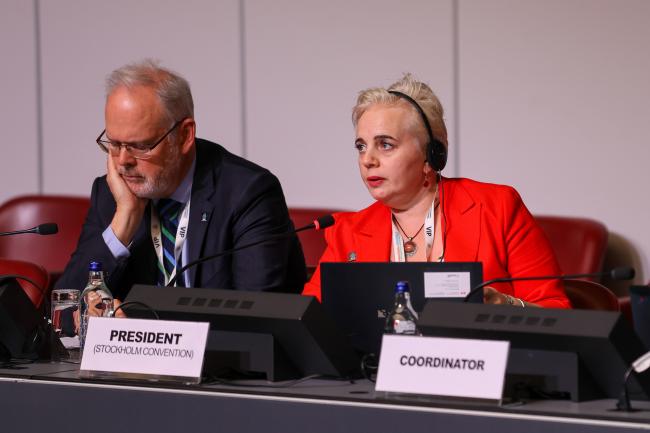Stockholm Convention COP12 President Maya Berci