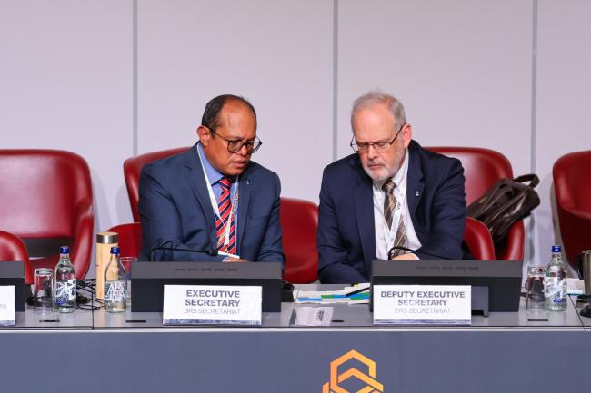 Rolph Payet, Executive Secretary, BRS Conventions, and David Ogden, Deputy Executive Secretary, BRS Conventions