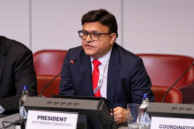 Rotterdam Convention COP12 President Hammad Shamimi