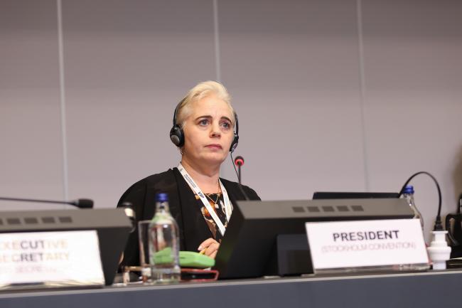 Stockholm Convention COP12 President Maya Berci