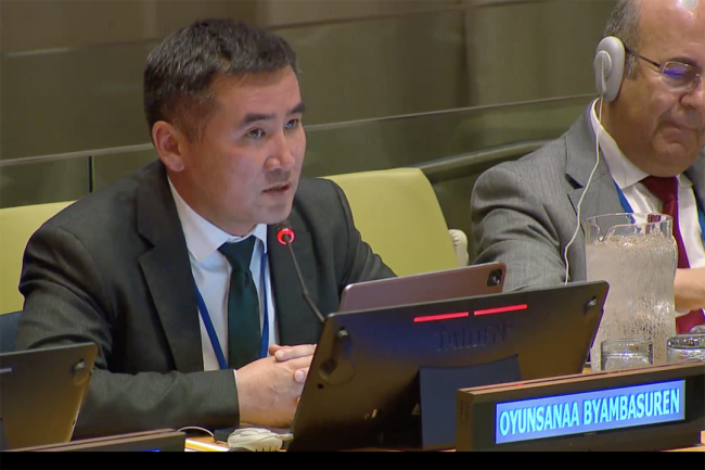 Oyunsanaa Byambasuren, Mongolia - UNFF20 - 8May2025