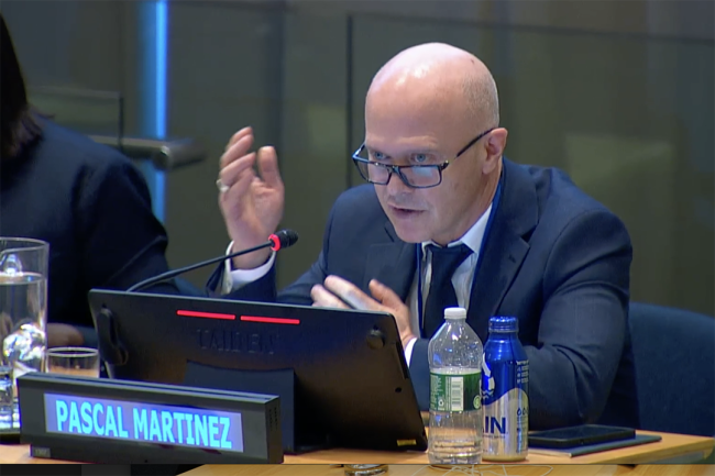 Pascal Martinez, Forests and Wildlife Thematic Lead at Integration & Knowledge Management Division of GEF - UNFF20 - 8May2025