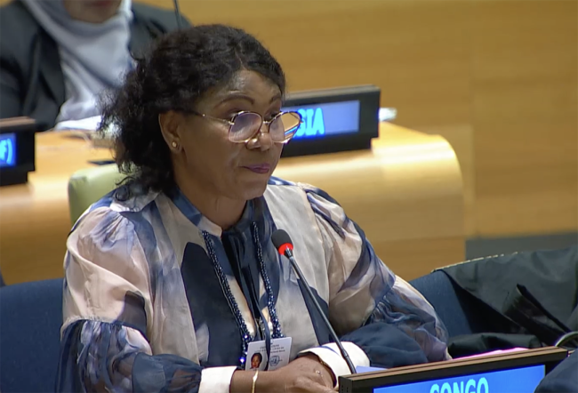 Rosalie Matondo, Minister of Forest Economy, Congo - UNFF20 - 6May2025