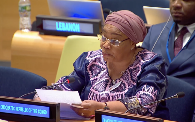 Rosalie Matondo, Minister of Forest Economy, Republic of Congo - UNFF20 - 5May2025