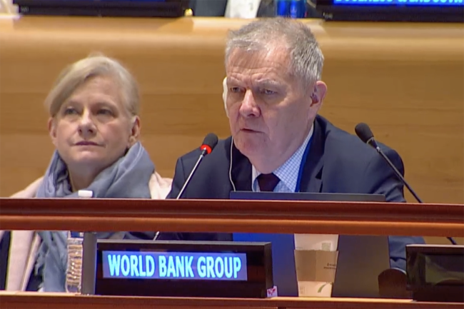 Tuukka Castrén, Senior Forestry Specialist, World Bank - UNFF20 - 7May2025