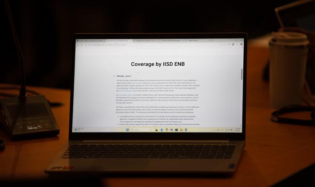 Coverage by IISD - GEF69 - 3Jun2025