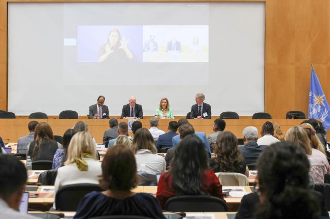 View of the panel