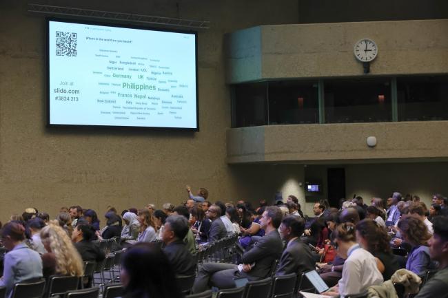 A slide showing where participants are based worldwide. 