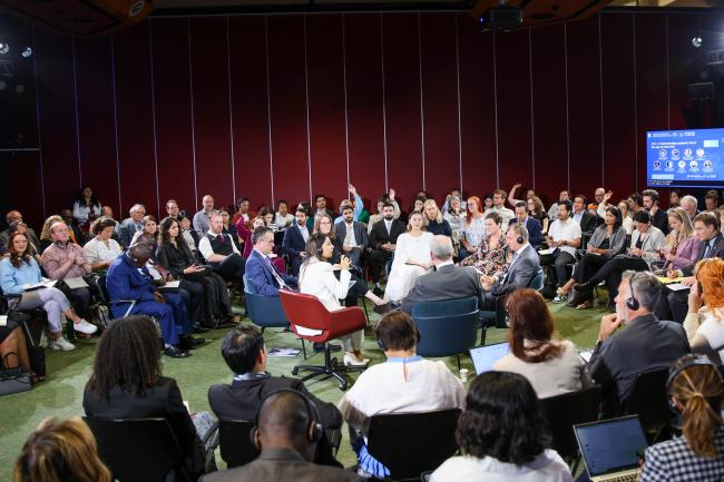 View of the room during the 1.1 on Understanding systemic risk in the age of polycrisis