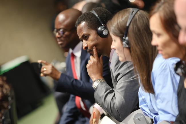Participants listening to the discussions 