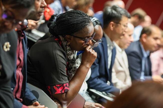 Participants listening to the discussions