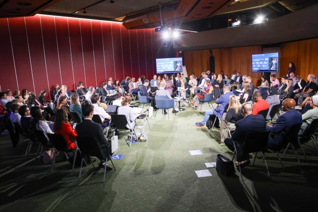 View of the panel during the Thematic Session on Leveraging Values of Nature for a Resilient Future