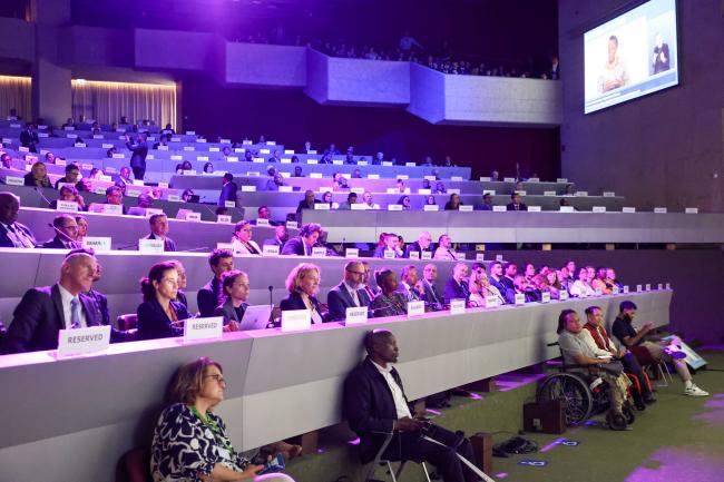 View of the room during the Closing Ceremony