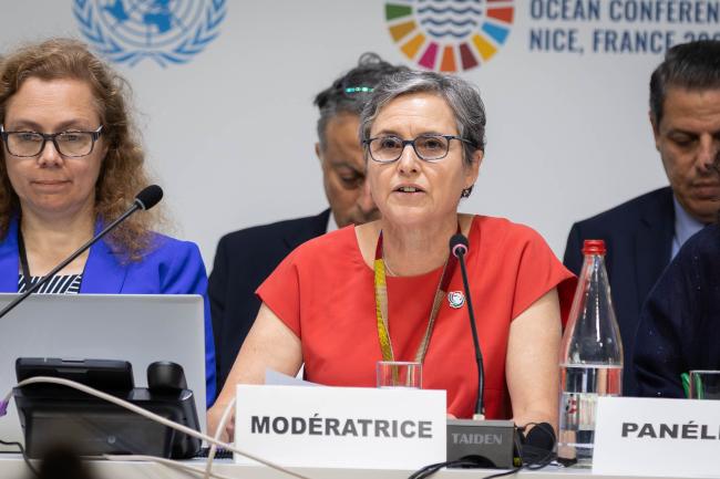 Moderator Karen Sack, Executive Director, Ocean Risk and Resilience Action Alliance (ORRAA)
