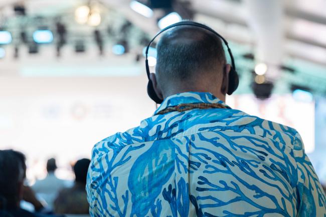 Delegates wear a variety of Ocean-themed clothing throughout the conference