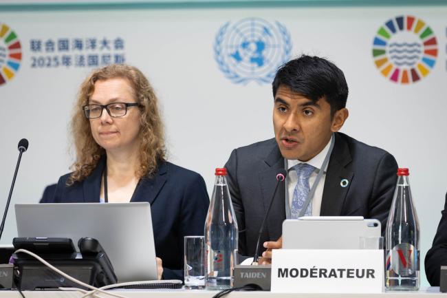 Moderator Alfredo Giron, Head of Ocean Action, World Economic Forum