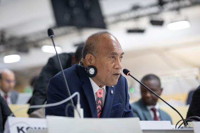 Taneti Maamau, President of Kiribati