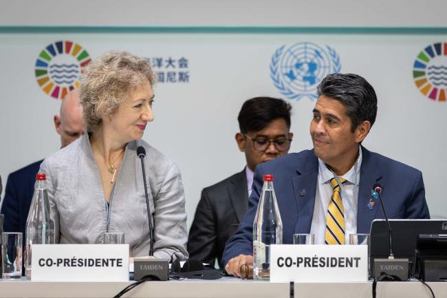Panel Co-Chairs: Annette Gibbons, Deputy Minister of Fisheries and Oceans, Canada, and Surangel S. Whipps Jr., President of Palau