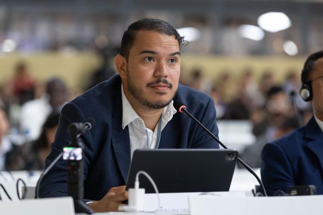 Paíno Henríquez Dajer, Minister of Environment, Dominican Republic, on behalf of the Alliance of Small Island States (AOSIS)