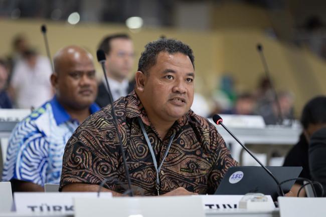 Maina Vakafua Talia, Minister for Home Affairs, Climate Change, and Environment, Tuvalu