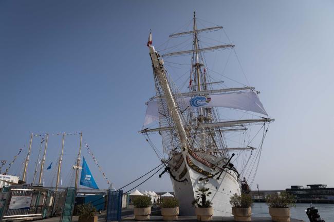 As part of the One Ocean Expedition, a global initiative aimed at creating attention and sharing knowledge about the Ocean’s crucial role for a sustainable future, the ship Statsraad Lehmkuhl is docked in the Port of Nice