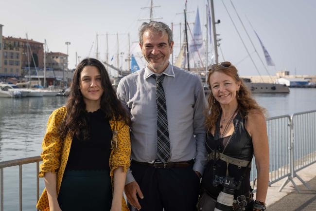 The IISD/ENB team covering the Third UN Ocean Conference