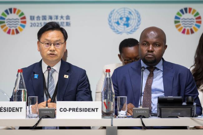 Panel 9 Co-Chairs: Kim Sungbum, Deputy Minister for Marine Policy, Ministry of Oceans and Fisheries, Republic of Korea, and Philip Isdor Mpango, Vice President, Tanzania