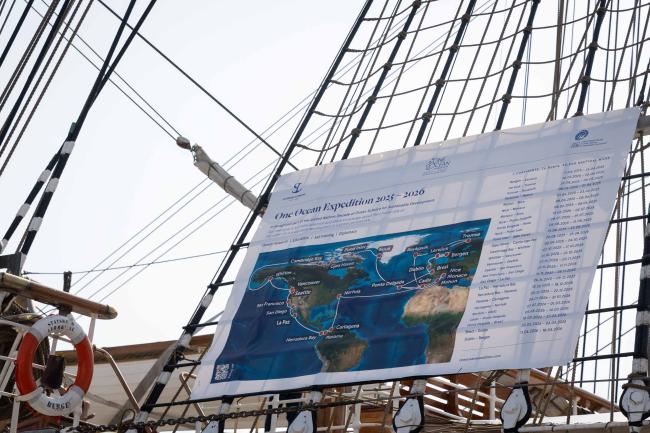 Over the course of a year, Statsraad Lehmkuhl will visit key ports across the North Atlantic, the Arctic and the Pacific, engaging with local communities and highlighting ocean science and sustainability.