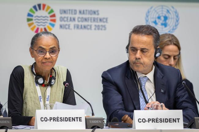 Panel 1 Co-Chairs Marina Silva, Minister of the Environment and Climate Change, Brazil, and Stavros Papastavrou, Minister for the Environment and Energy, Greece