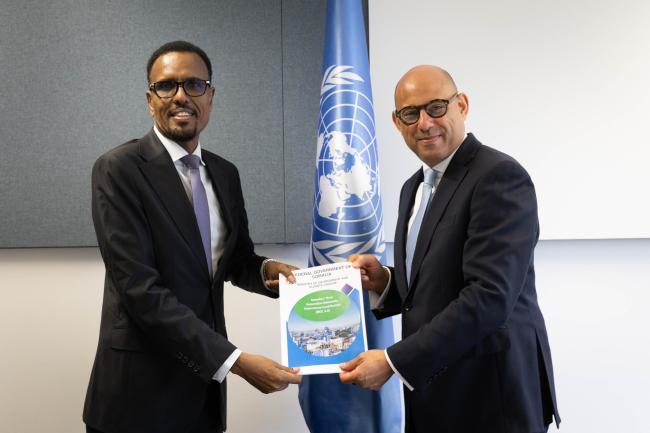 Somalia submits their updated NDC to Simon Stiell, UNFCCC Executive Secretary