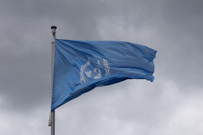 The UN flag flies high as SB 62 draws to a close