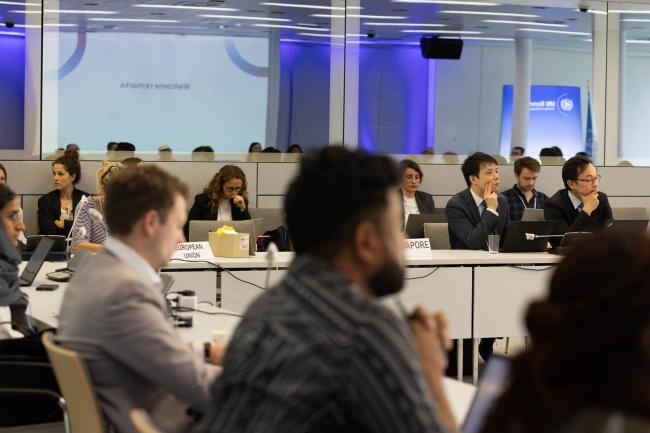 Delegates during the session