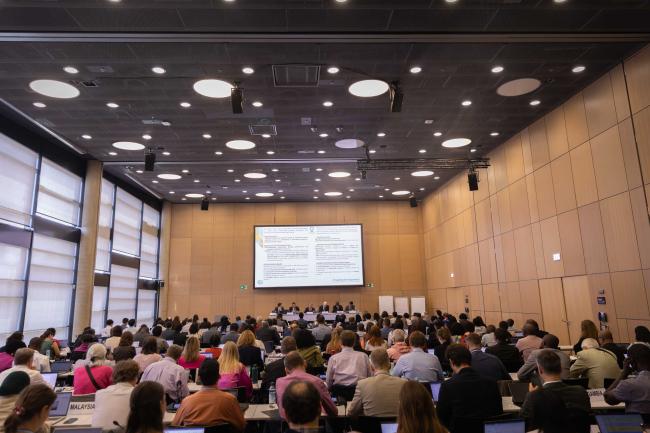 Delegates gather for the workshop to share experiences of preparing biennial transparency reports (BRTs)
