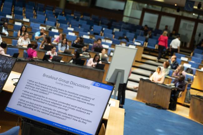 Delegates break out into group for more in-depth discussions