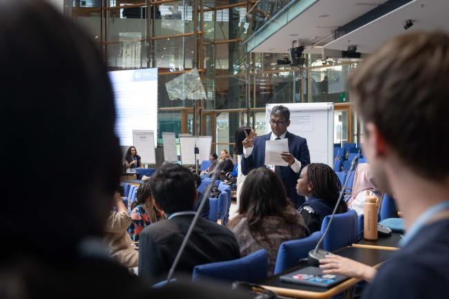 Delegates break out into group for more in-depth discussions
