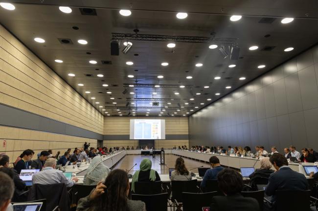 Delegates gather for the final meeting on the Facilitative Sharing of Views (FSV)