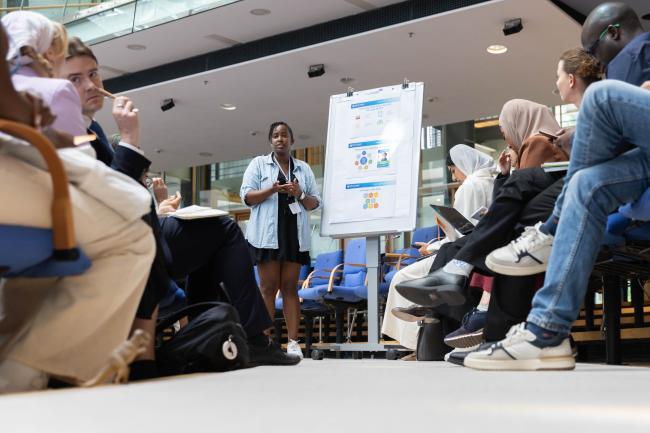 Delegates participate in 'mini clinics' to share ideas on how to integrate ACE ideas into climate plans, policies, strategies, and actions