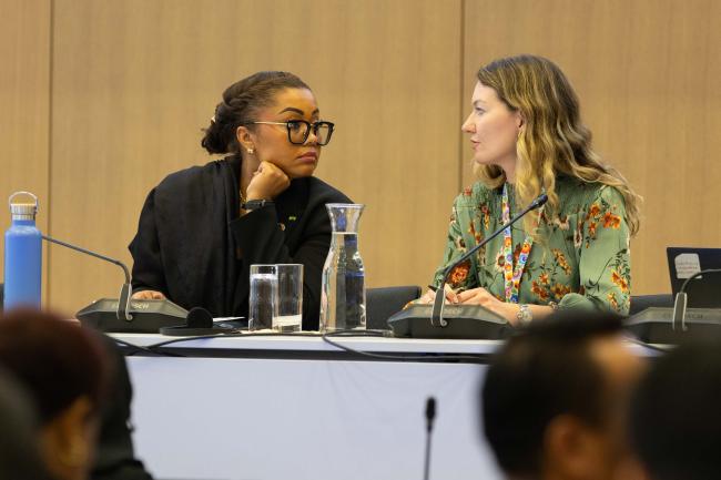 Zita Wilks, Gabon, and Tina Kobilsek, Slovenia, Co-Facilitators for the GGA