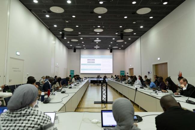 Delegates gather for an interactive session to discuss the Santiago Network