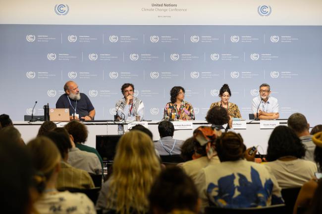 Climate Action Network (CAN) holds a press conference to provide views on the meeting
