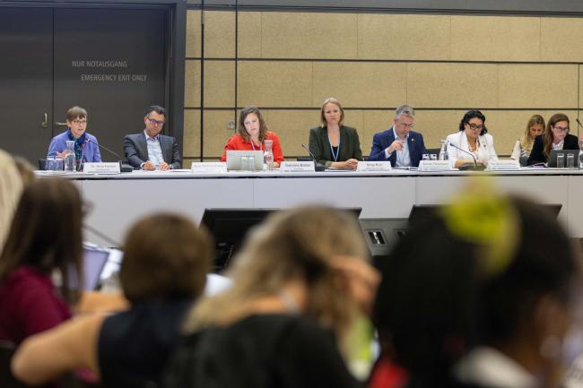 A variety of speakers present during the event