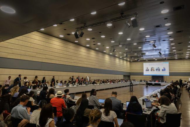 Delegates gather for the first workshop on Workshop on finance flow alignment within the Paris Agreement 