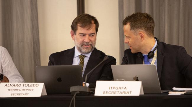 Álvaro Toledo and Tobias Kiene, ITPGRFA Secretariat - ITPGRFA_OEWG14 - 8Jul2025