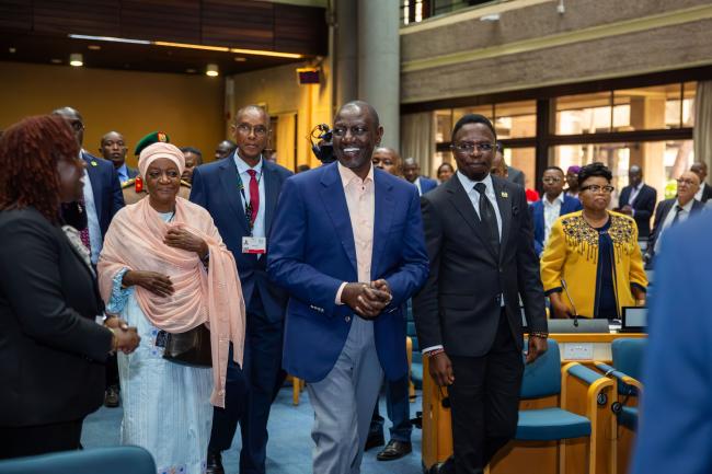 A_ Kenya William Ruto, entrance_AMCEN20_16Jul25_photo.jpg