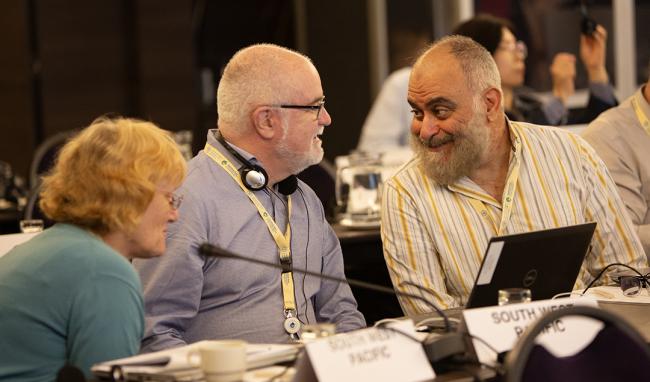 Birte Nass-Komolong and Stephen Hodge, Southwest Pacific, and Khaled Abulaila, Near East - ITPGRFA_OEWG14 - 9Jul2025