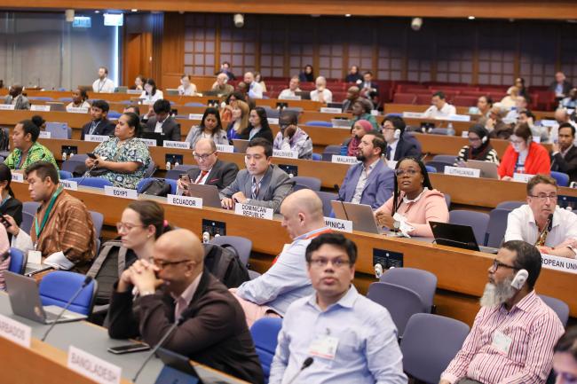 A view of the plenary room 