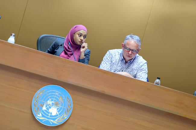 Miruza Mohamed, Maldives, and Ralph Brieskorn, the Netherlands, Co-Chairs of the Contact Group on terms of reference for the replenishment study